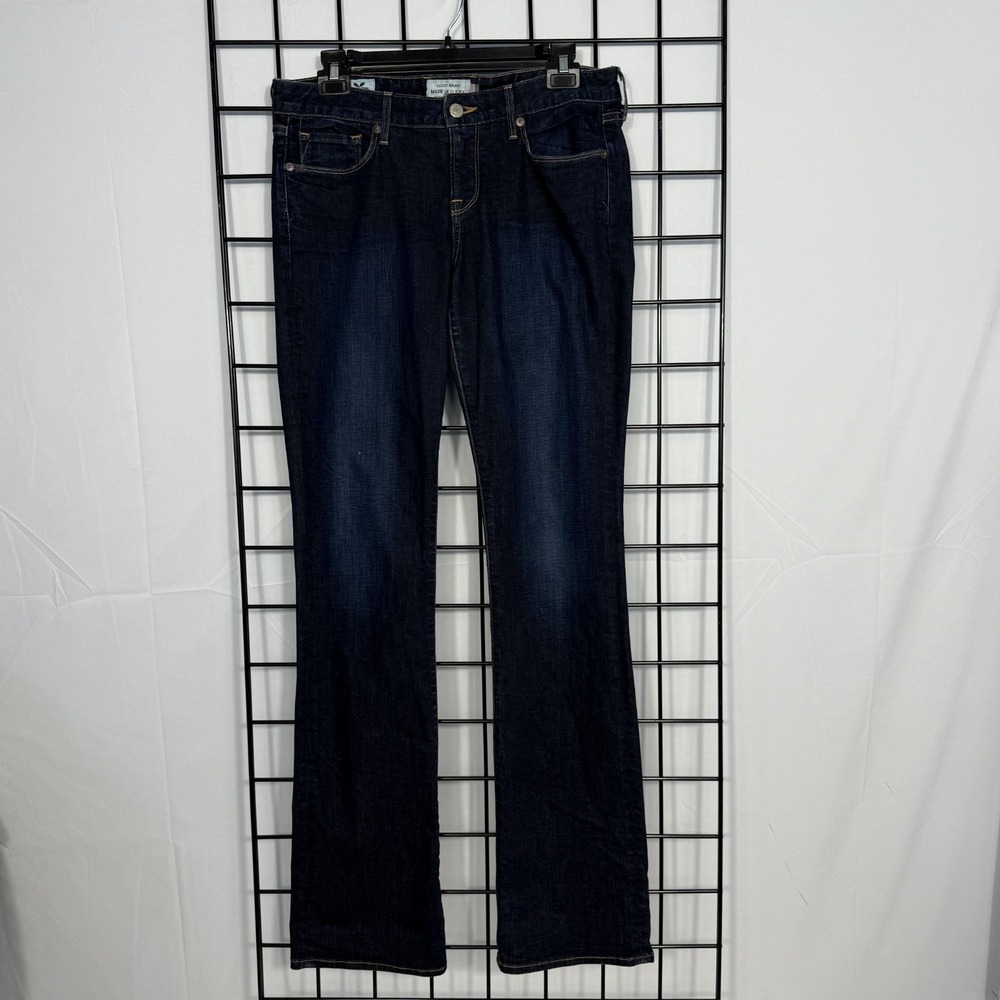 Vintage Lucky Brand Jeans Womens 6/28 Lolita Boot White Oak Cone Denim‎ Selvedge